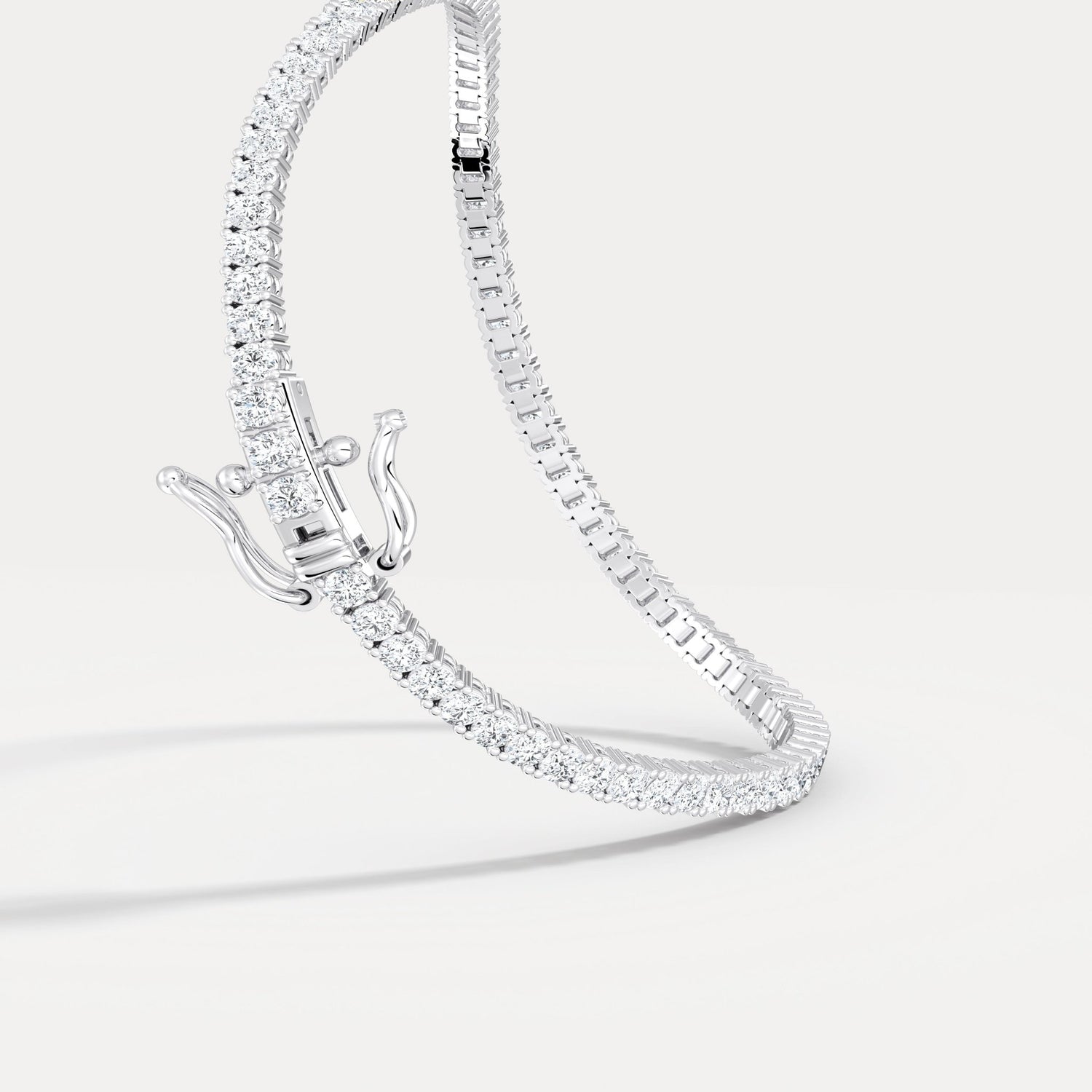 3 Carat Lab - Grown Diamond Tennis Bracelet in 14K Gold/Platinum – Classic & Timeless - Bracelets