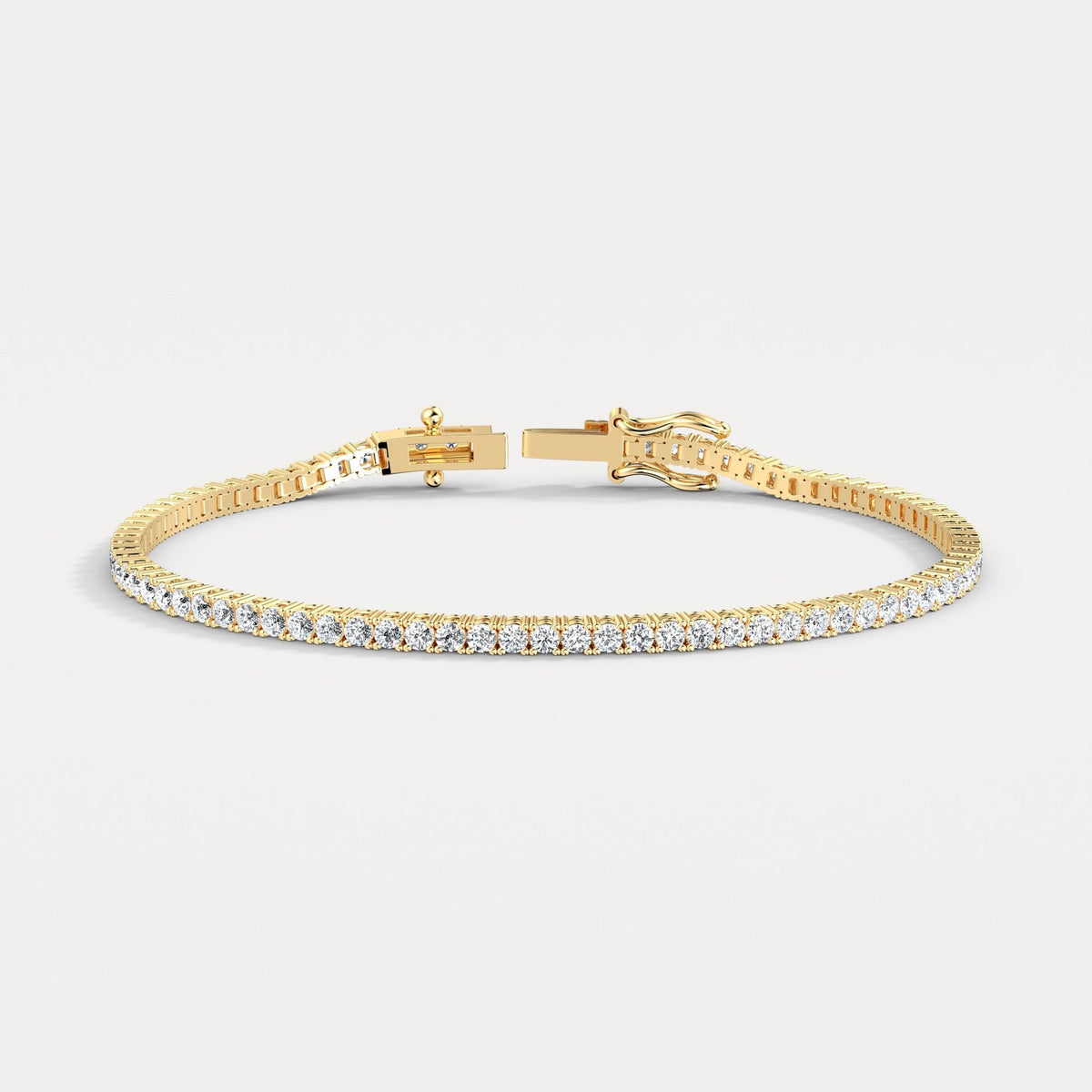 3 Carat Lab - Grown Diamond Tennis Bracelet in 14K Gold/Platinum – Classic & Timeless - Bracelets