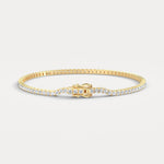 3 Carat Lab - Grown Diamond Tennis Bracelet in 14K Gold/Platinum – Classic & Timeless - Bracelets