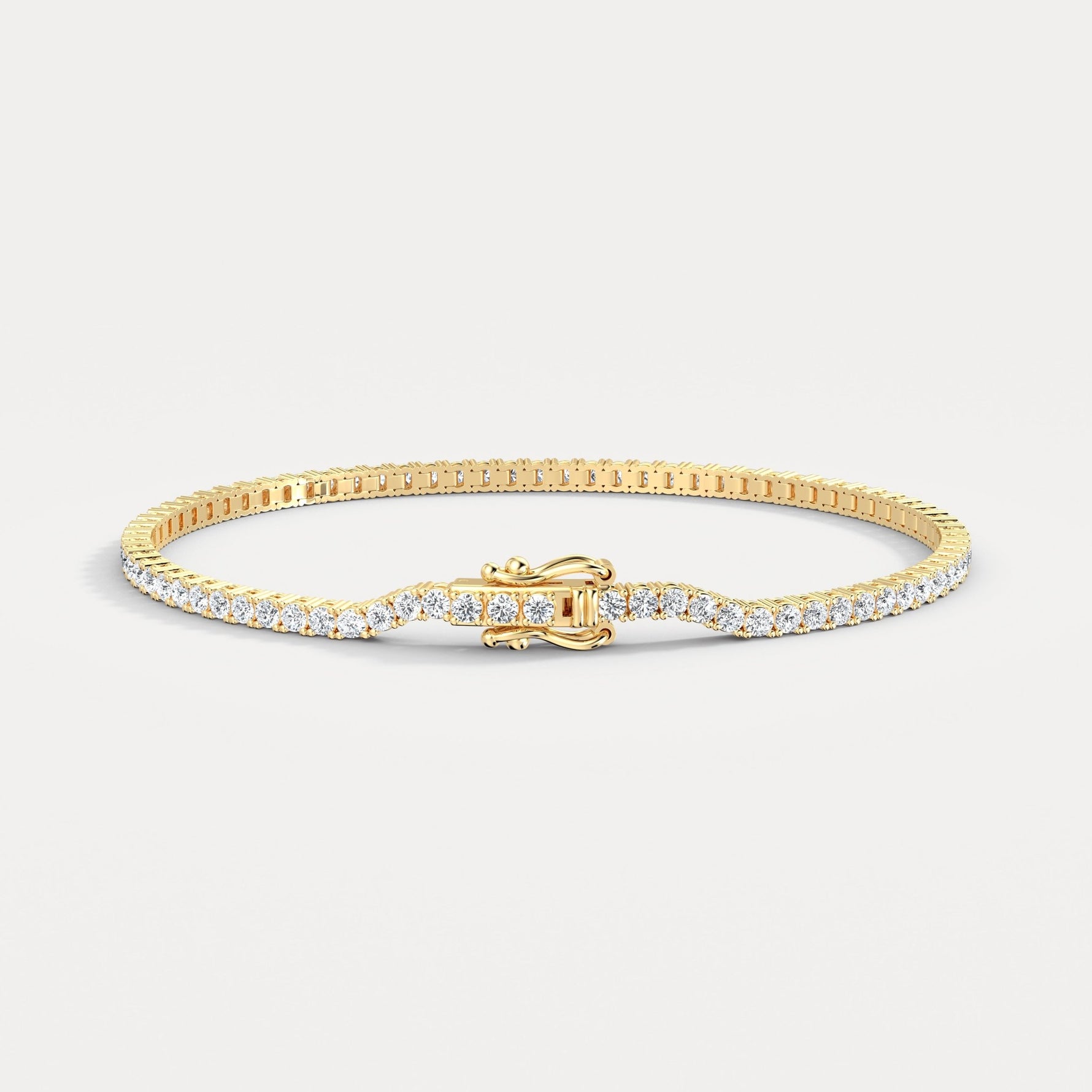 3 Carat Lab - Grown Diamond Tennis Bracelet in 14K Gold/Platinum – Classic & Timeless - Bracelets