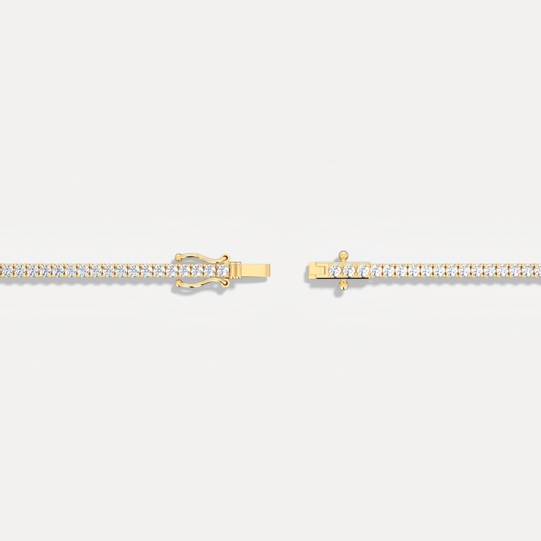 3 Carat Lab - Grown Diamond Tennis Bracelet in 14K Gold/Platinum – Classic & Timeless - Bracelets