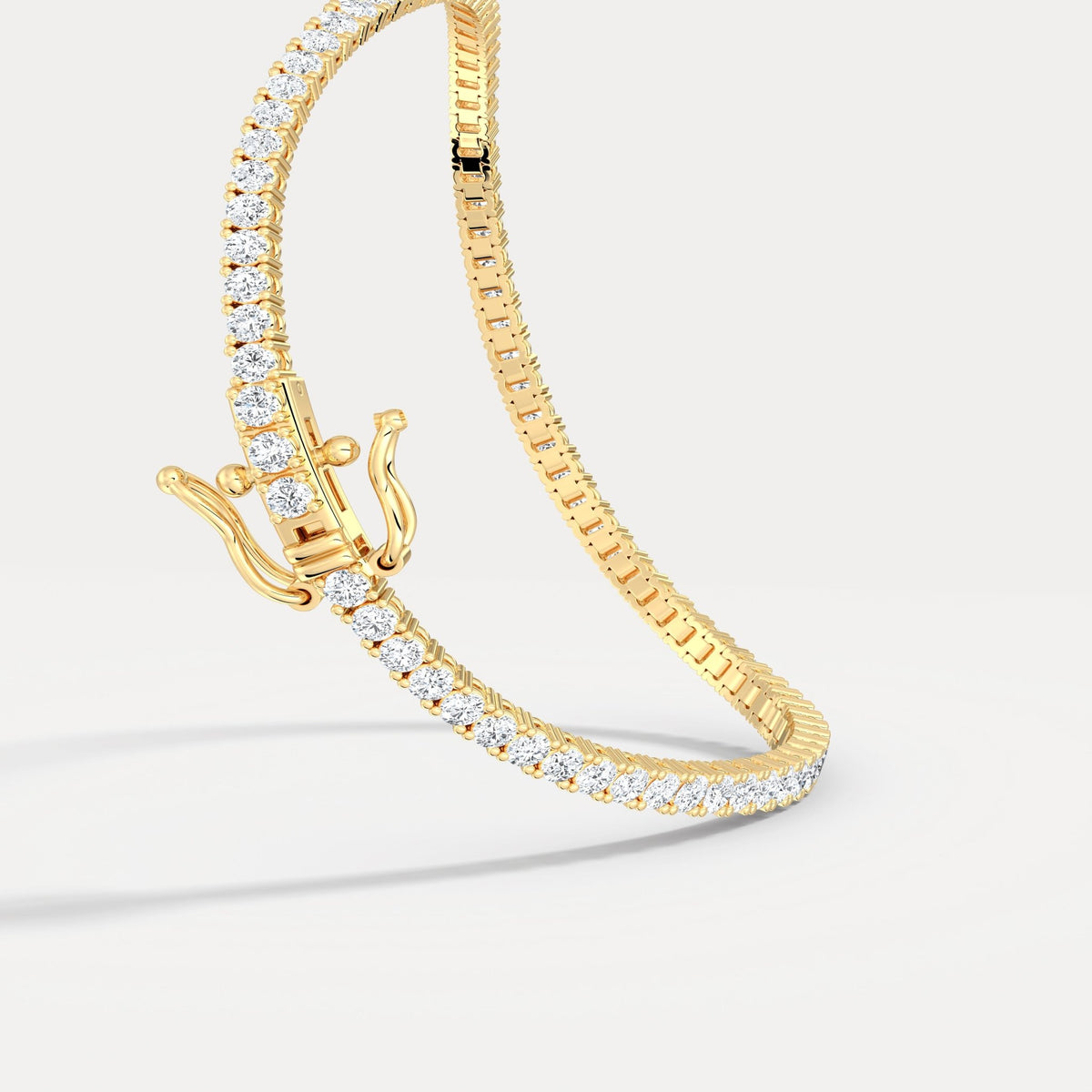 3 Carat Lab - Grown Diamond Tennis Bracelet in 14K Gold/Platinum – Classic & Timeless - Bracelets