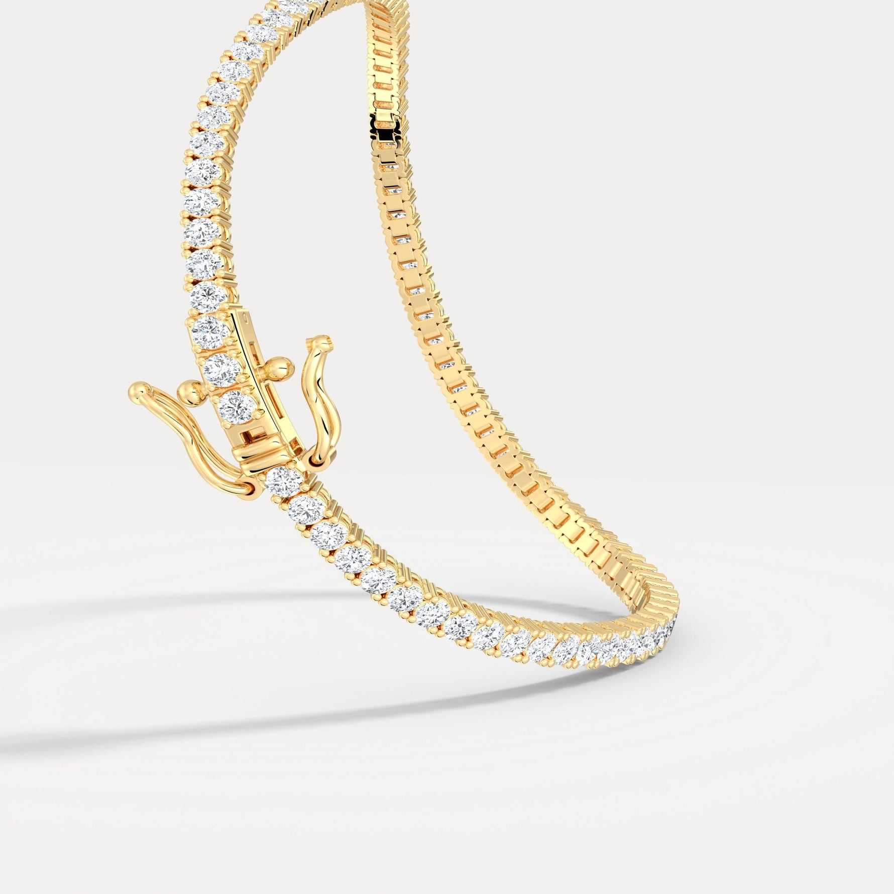 3 Carat Lab - Grown Diamond Tennis Bracelet in 14K Gold/Platinum – Classic & Timeless - Bracelets
