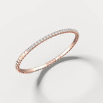 2.4CTW Lab - grown Diamond Ice Cube Flexible Bracelet In 14K Solid Gold - Bracelets