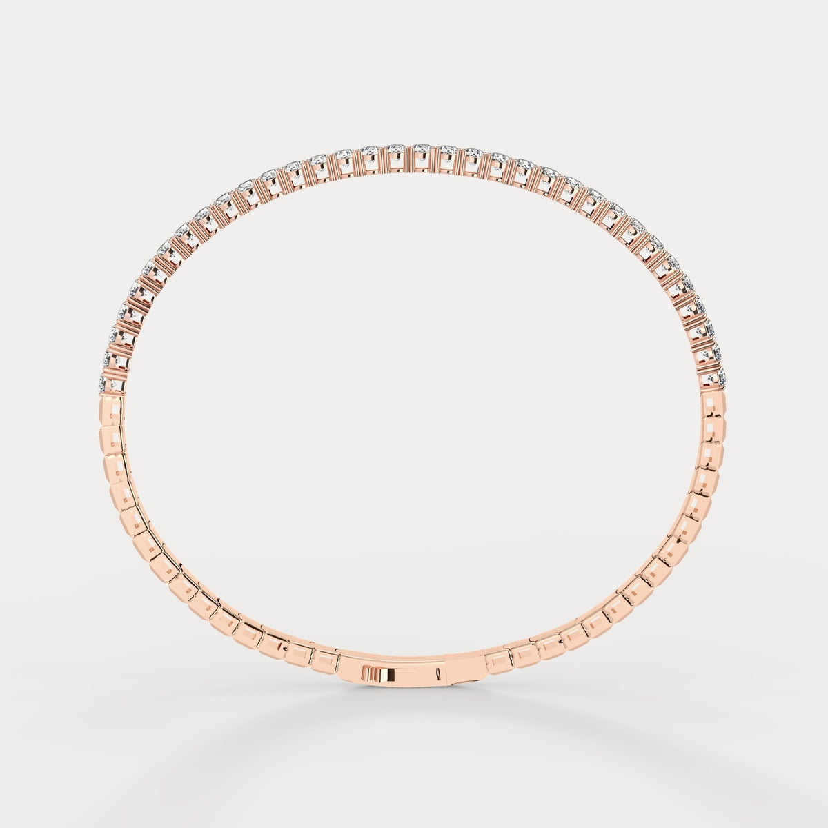 2.4CTW Lab - grown Diamond Ice Cube Flexible Bracelet In 14K Solid Gold - Bracelets