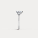 Juliette丨1CT Pear Cut Lab Grown Diamond Cluster Ring with Round Accents in 14K Gold/Platinum - Rings