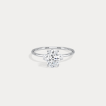 Olivia丨1CT Three - Stone Lotus - Inspired Lab - grown Diamond Engagement Ring - Rings