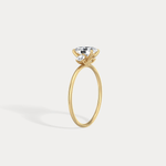 Olivia丨1CT Three - Stone Lotus - Inspired Lab - grown Diamond Engagement Ring - Rings