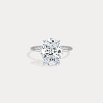 Olivia丨3CT Three - Stone Lotus - Inspired Lab - grown Diamond Engagement Ring - Rings