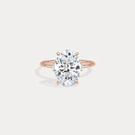 Olivia丨3CT Three - Stone Lotus - Inspired Lab - grown Diamond Engagement Ring - Rings