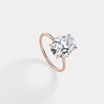 Olivia丨3CT Three - Stone Lotus - Inspired Lab - grown Diamond Engagement Ring - Rings