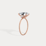 Olivia丨3CT Three - Stone Lotus - Inspired Lab - grown Diamond Engagement Ring - Rings