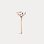 Olivia丨3CT Three - Stone Lotus - Inspired Lab - grown Diamond Engagement Ring - Rings