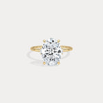 Olivia丨3CT Three - Stone Lotus - Inspired Lab - grown Diamond Engagement Ring - Rings