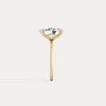 Olivia丨3CT Three - Stone Lotus - Inspired Lab - grown Diamond Engagement Ring - Rings