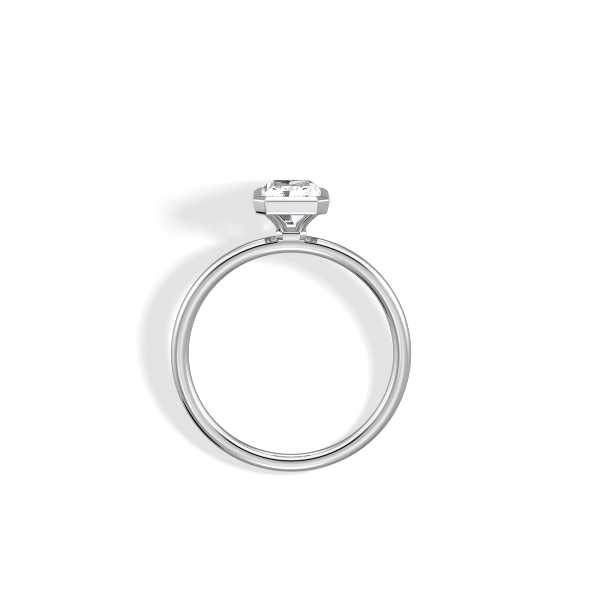 Nyla丨14K Solid Gold 1CT Solitaire Lab - Grown Diamond Bezel Engagement Ring - Rings