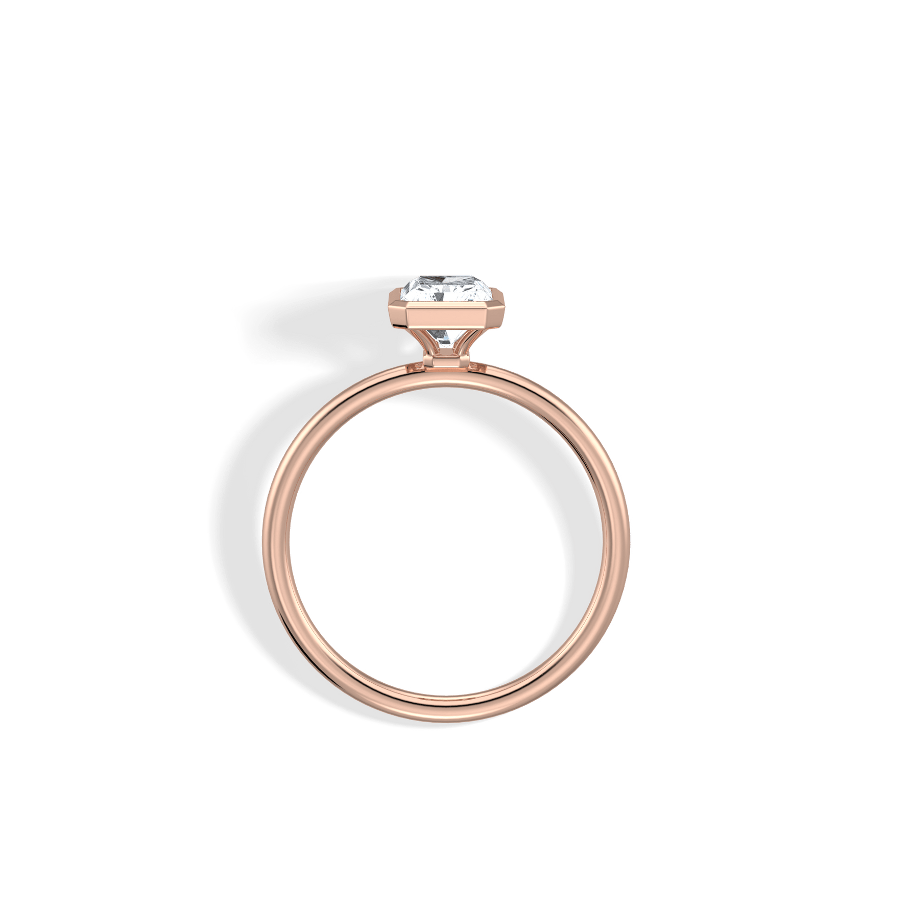 Nyla丨14K Solid Gold 1CT Solitaire Lab - Grown Diamond Bezel Engagement Ring - Rings
