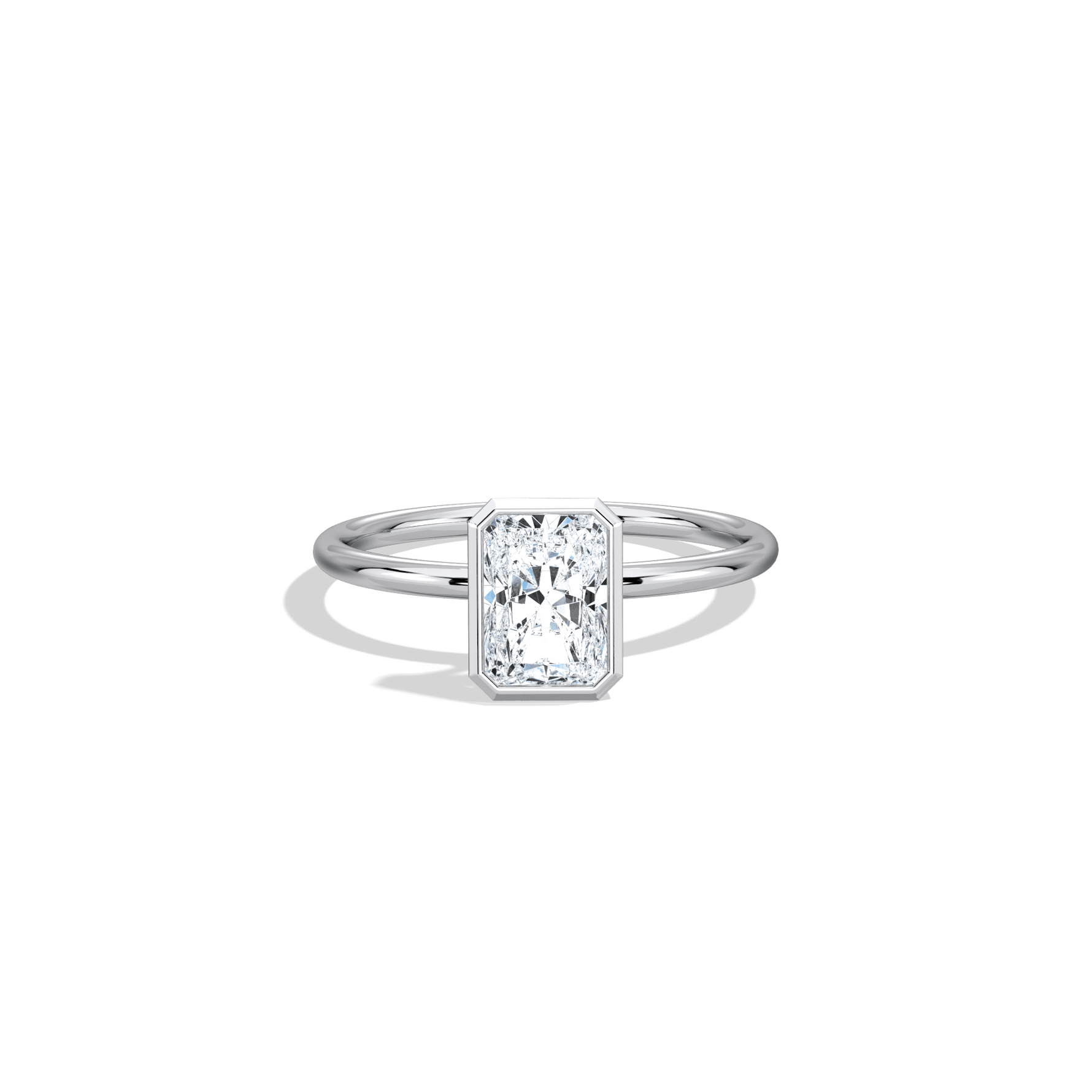 Nyla丨14K Solid Gold 1CT Solitaire Lab - Grown Diamond Bezel Engagement Ring - Rings