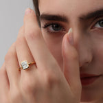 Nyla丨14K Solid Gold 1CT Solitaire Lab - Grown Diamond Bezel Engagement Ring - Rings