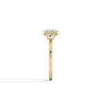 Nyla丨14K Solid Gold 1CT Solitaire Lab - Grown Diamond Bezel Engagement Ring - Rings
