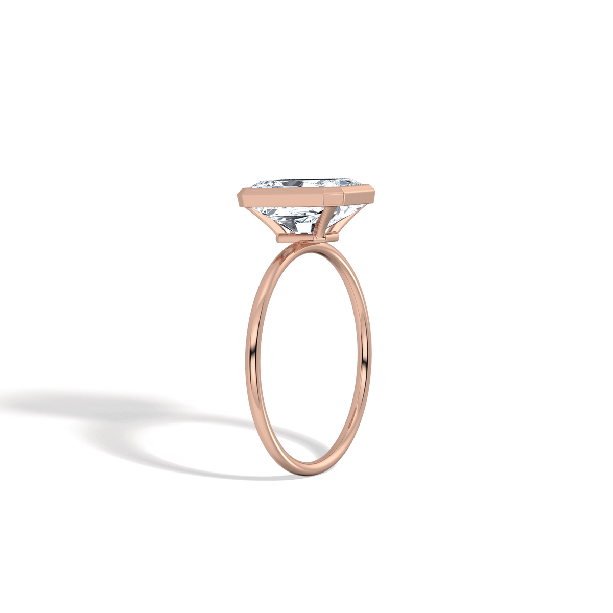 Nyla丨14K Solid Gold 2CT Solitaire Lab - Grown Diamond Bezel Engagement Ring - Rings