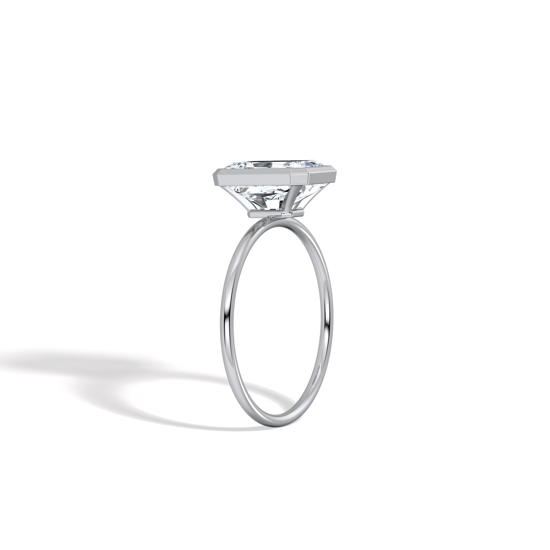 Nyla丨14K Solid Gold 2CT Solitaire Lab - Grown Diamond Bezel Engagement Ring - Rings