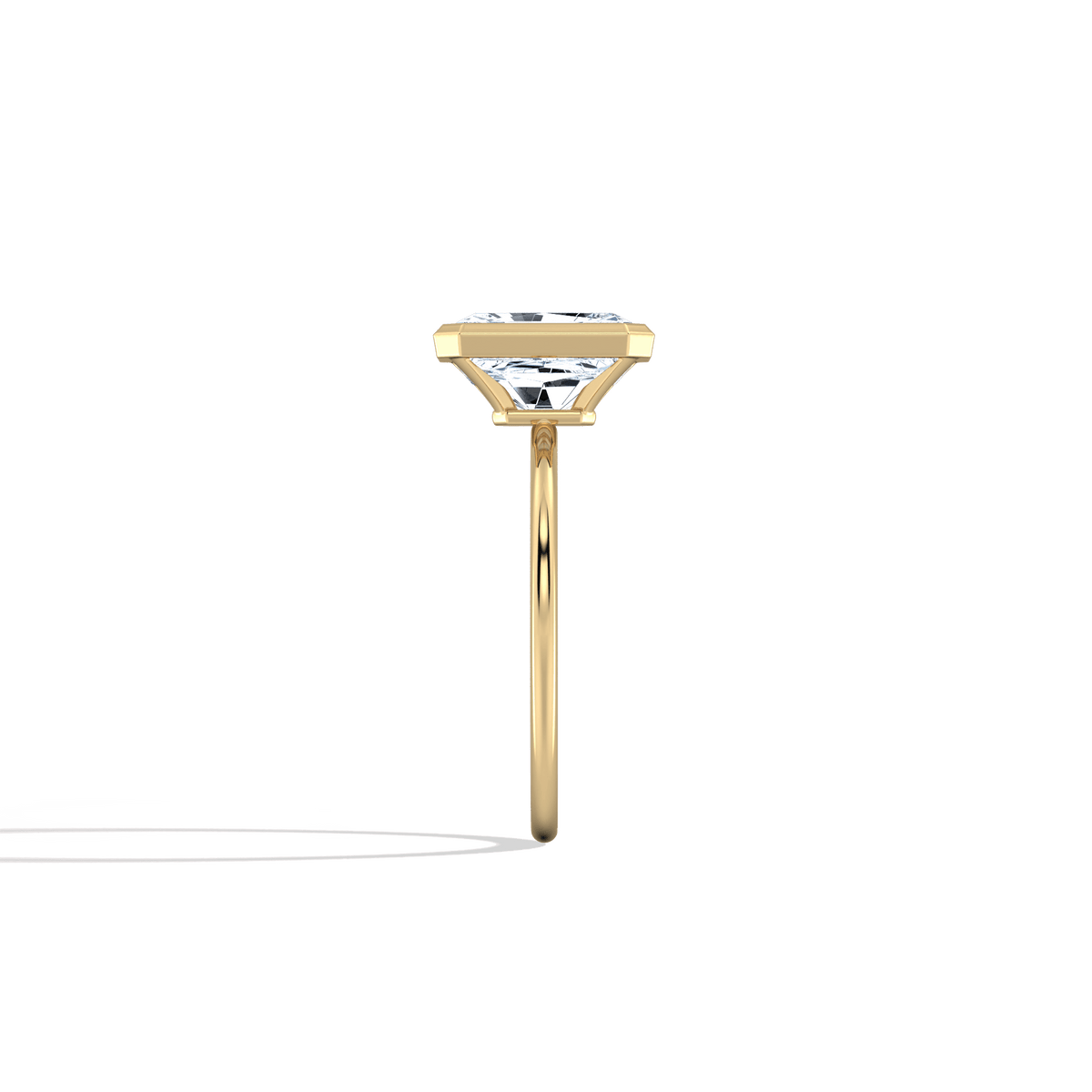 Nyla丨14K Solid Gold 2CT Solitaire Lab - Grown Diamond Bezel Engagement Ring - Rings