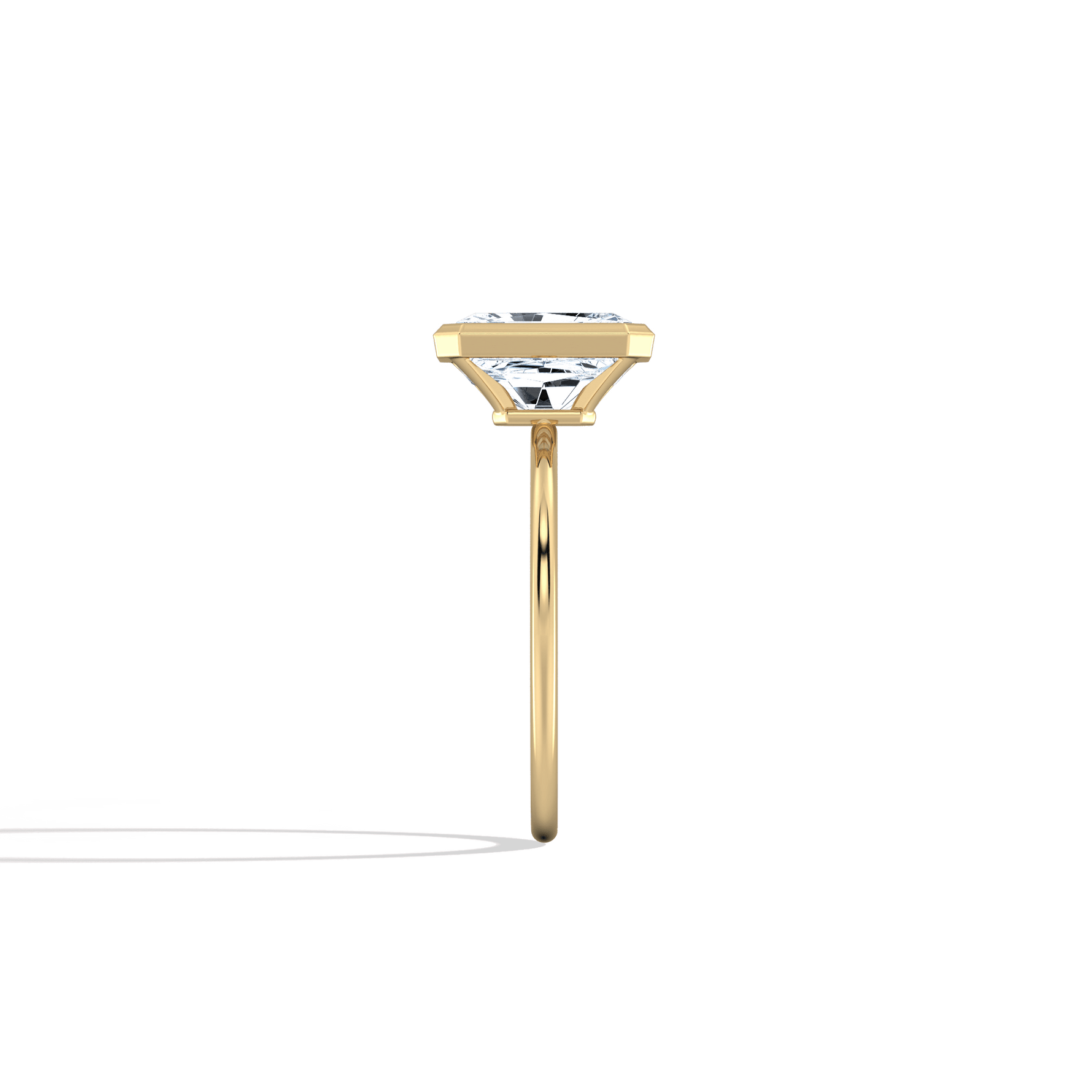 Nyla丨14K Solid Gold 2CT Solitaire Lab - Grown Diamond Bezel Engagement Ring - Rings