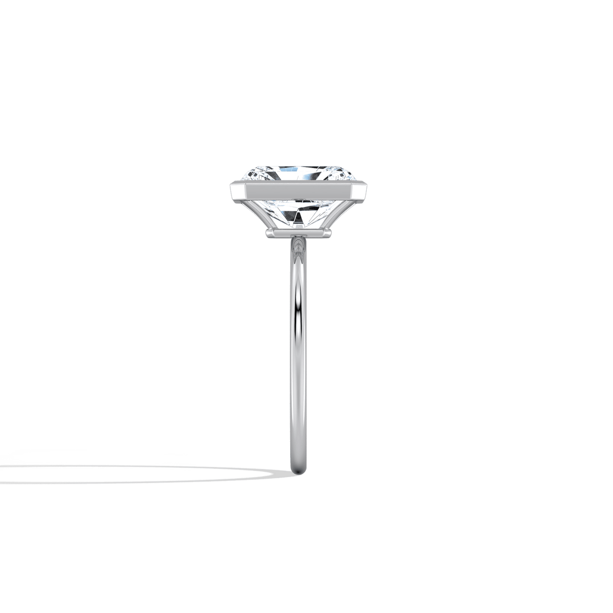 Nyla丨14K Solid Gold 3CT Solitaire Lab - Grown Diamond Bezel Engagement Ring - Rings