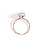 Nyla丨14K Solid Gold 3CT Solitaire Lab - Grown Diamond Bezel Engagement Ring - Rings