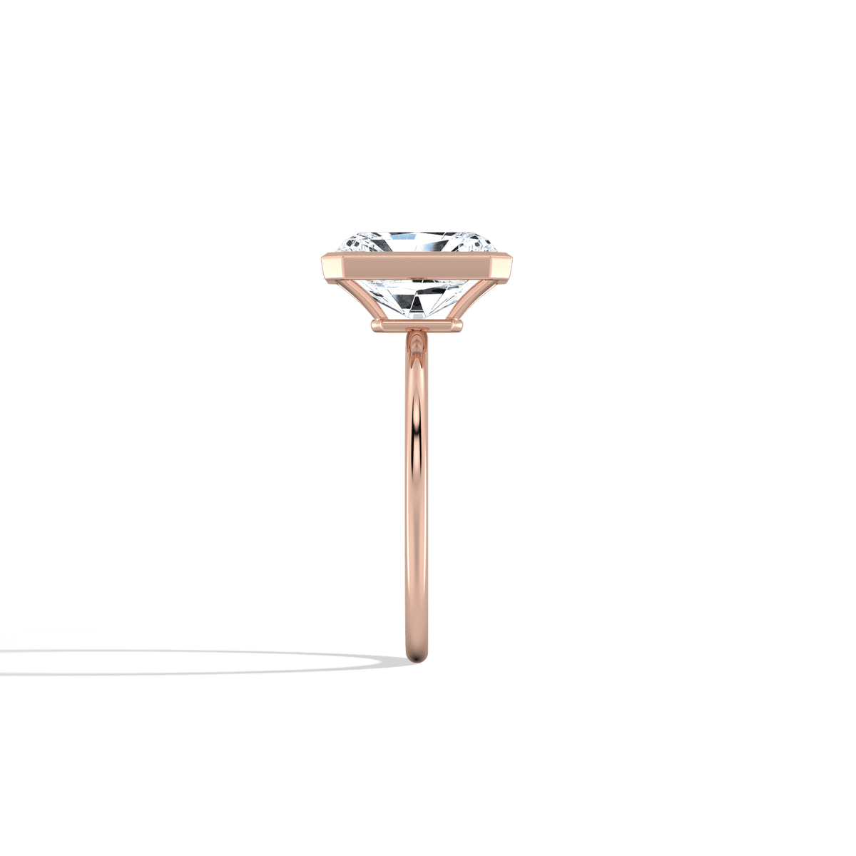 Nyla丨14K Solid Gold 3CT Solitaire Lab - Grown Diamond Bezel Engagement Ring - Rings