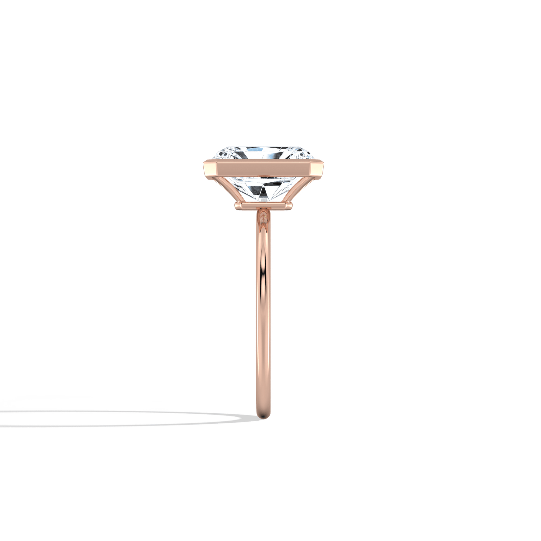 Nyla丨14K Solid Gold 3CT Solitaire Lab - Grown Diamond Bezel Engagement Ring - Rings