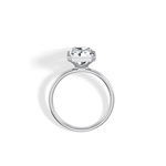 Nyla丨14K Solid Gold 3CT Solitaire Lab - Grown Diamond Bezel Engagement Ring - Rings