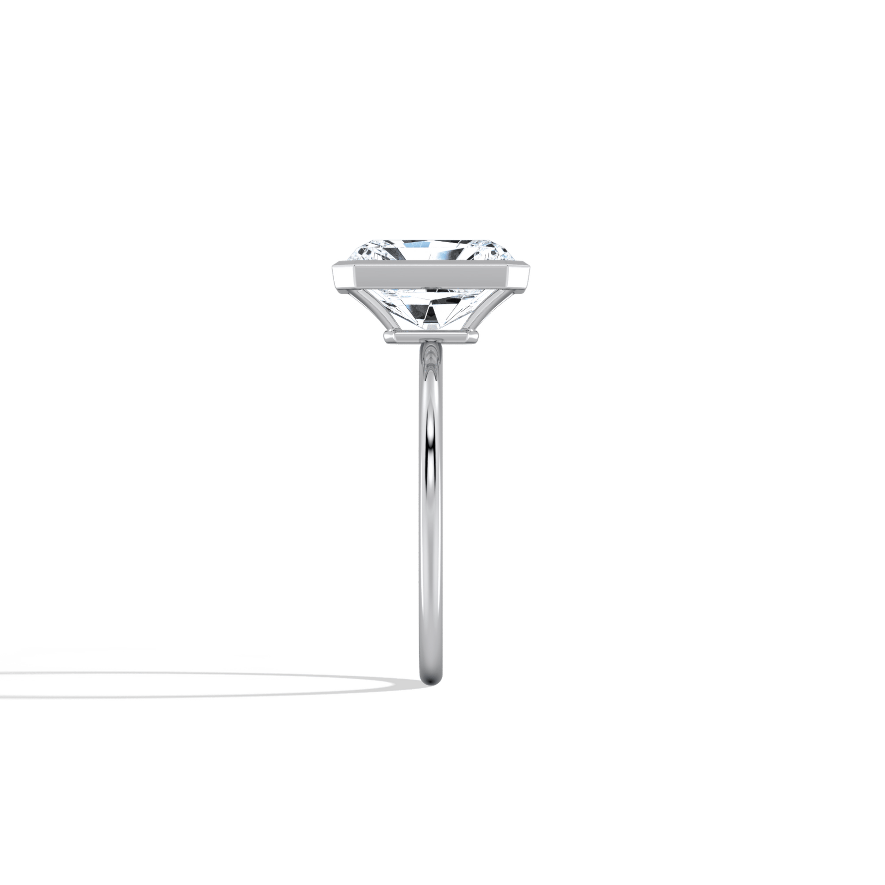 Nyla丨14K Solid Gold 3CT Solitaire Lab - Grown Diamond Bezel Engagement Ring - Rings