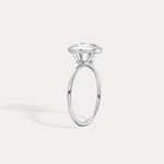 2CT Oval Cut Lab - Grown Diamond Bezel Engagement Ring in 14K Gold/Platinum - Rings