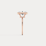 3CT Oval Cut Lab - Grown Diamond Bezel Engagement Ring in 14K Gold/Platinum - Rings