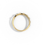 14K Solid Gold Crisscross Lab - Grown Diamond Ring - Rings