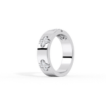 Moissanite Clover Ring in 925 Sterling Silver - 