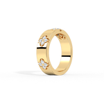 Moissanite Clover Ring in 925 Sterling Silver - 