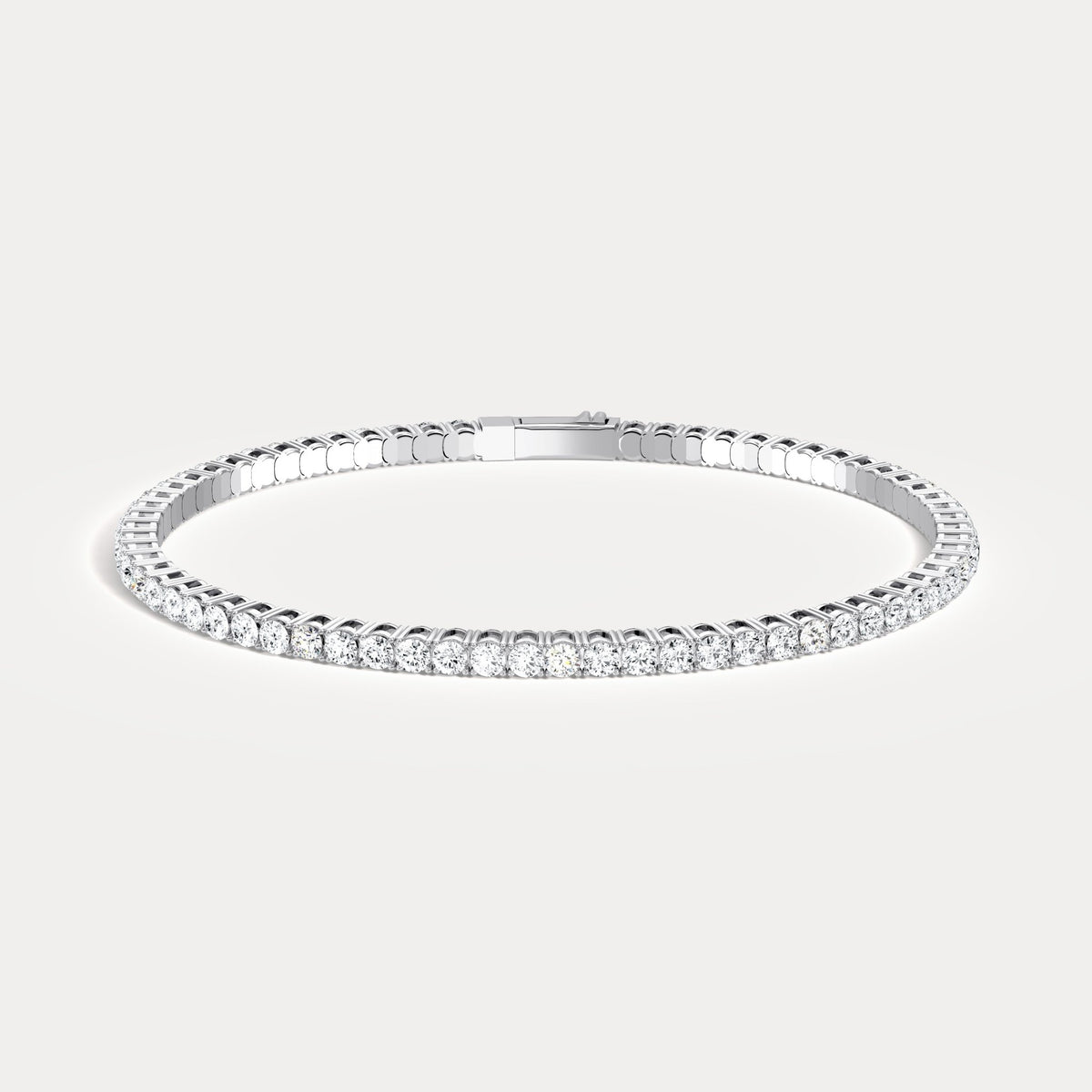 925 Sterling Silver Moissanite Flexible Bangle Bracelet - Bracelets