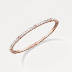 4.73CTW Lab - grown Diamond Flexible Bangle Bracelets in 14K Solid Gold - Bracelets