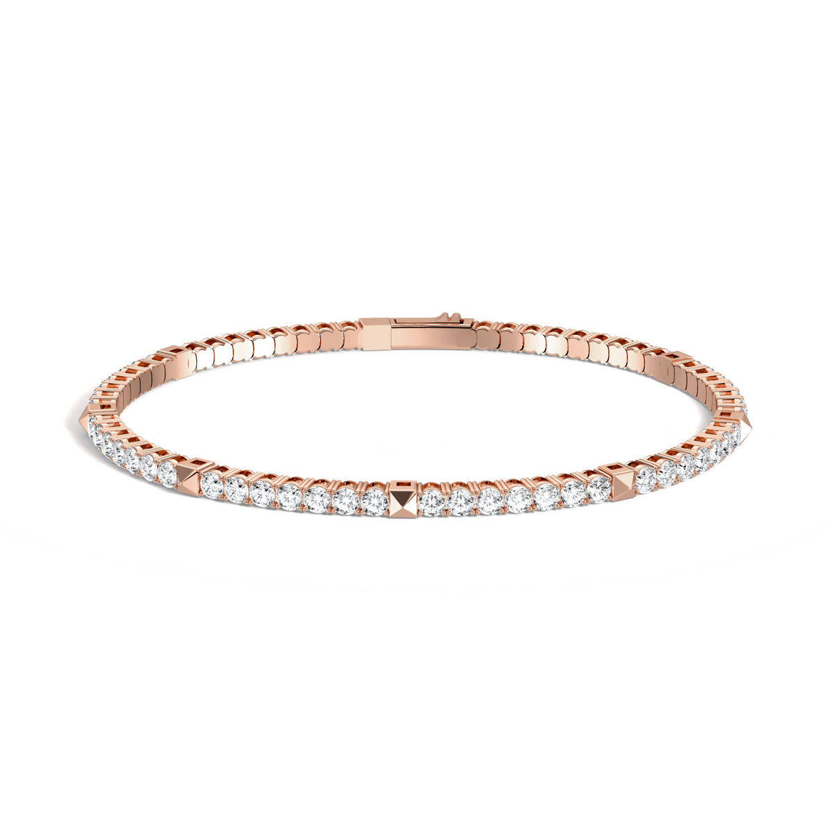 4.30CTW Lab - grown Diamond Flexible Tennis Bracelets - Bracelets