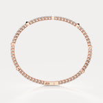 4.73CTW Lab - grown Diamond Flexible Bangle Bracelets in 14K Solid Gold - Bracelets