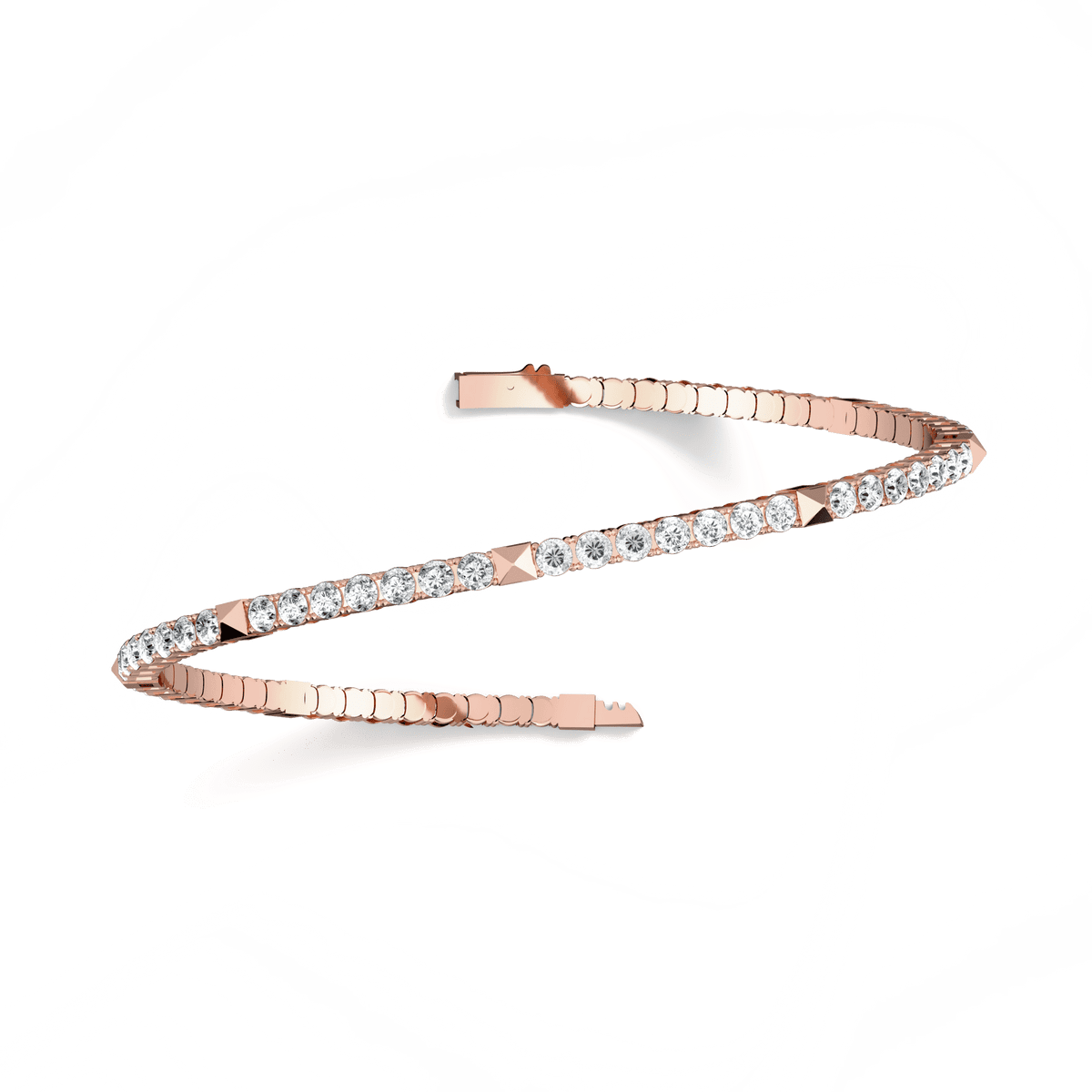 4.30CTW Lab - grown Diamond Flexible Tennis Bracelets - Bracelets