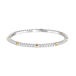 4.30CTW DEW Moissanite Flexible Tennis Bracelets - 