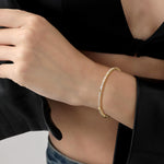 4.30CTW DEW Moissanite Flexible Tennis Bracelets - 