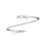 2.4CTW DEW Moissanite Cube Ice Flex Tennis Bracelet in Sterling Silver - Bracelets