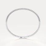 2.4CTW Lab - grown Diamond Ice Cube Flexible Bangle Bracelet In 925 Sterling Silver - Bracelets