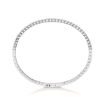 2.4CTW DEW Moissanite Cube Ice Flex Tennis Bracelet in Sterling Silver - Bracelets