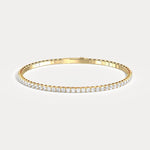 2.4CTW Lab - grown Diamond Ice Cube Flexible Bracelet In 14K Solid Gold - Bracelets